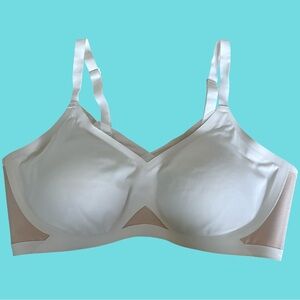 HoneyLove Crossover Bra Wireless White Smoothing Removable Pads